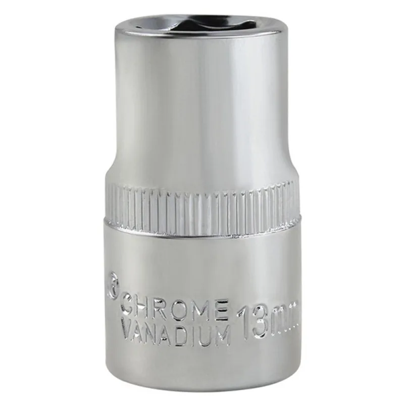 Dado Hexagonal Kamasa KM812 13 mm Encastre 1/2" Corto Cromo Vanadio