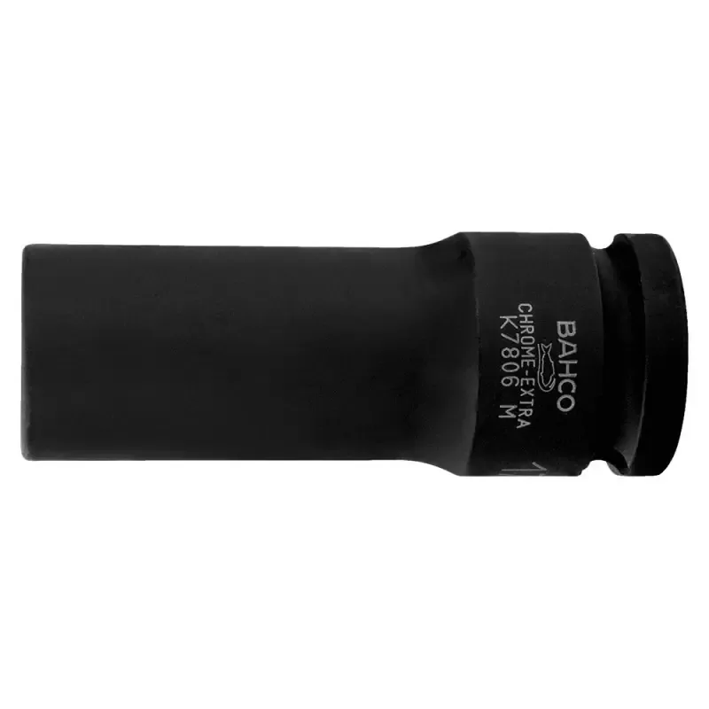 Dado Hexagonal Largo Bahco K7806M-13 de 1/2" x 13mm para Llave de Impacto