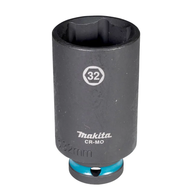 Dado hexagonal metrico 32mm largo para llave de impacto 1/2" Makita E-16558