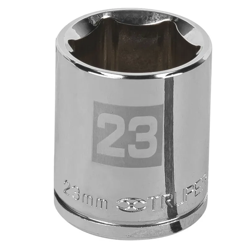 Dado Hexagonal Milimétrico 1/2" x 23mm Corto Truper 13273