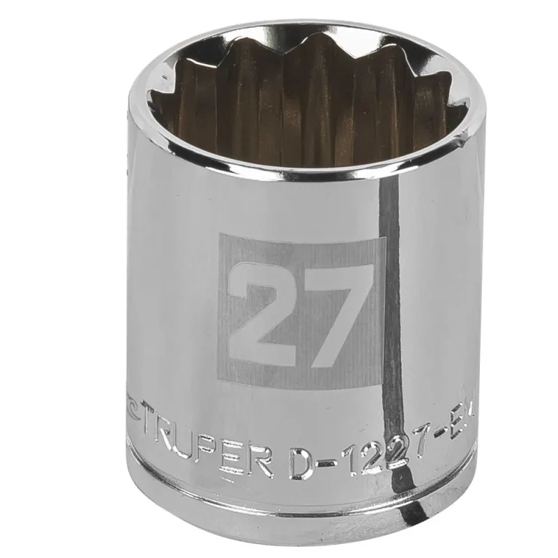 Dado Poligonal 1/2" x 27mm Corto Truper 13541