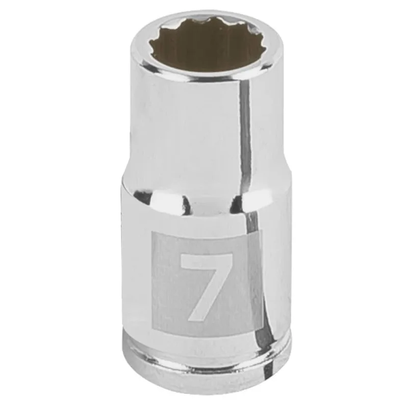 Dado Poligonal 1/4" x 7mm Corto Truper 100979