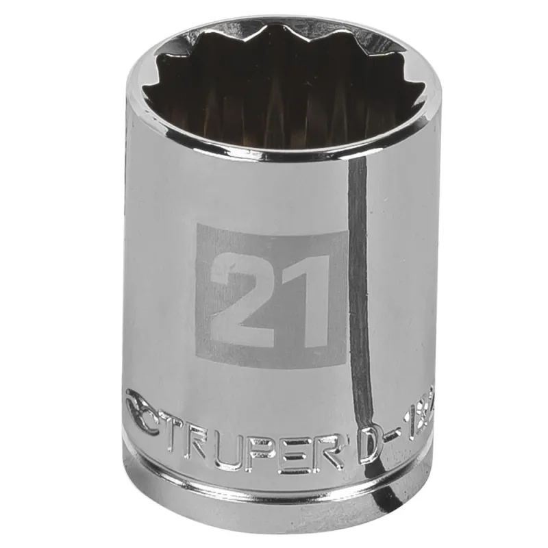 Dado Poligonal Truper 13535 1/2" x 21mm Corto