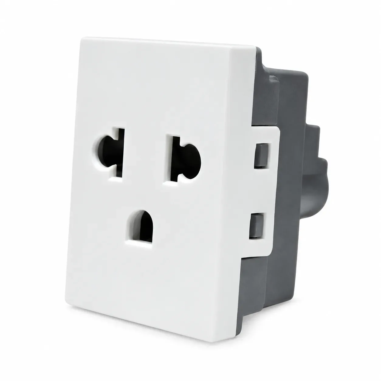 Dado tomacorriente simple universal 250V NUVORA