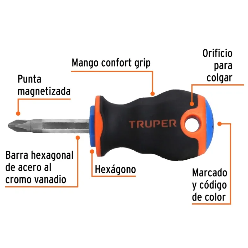 Desarmador Phillips Truper PH2 x 1 1/2" 14073 · foto 2
