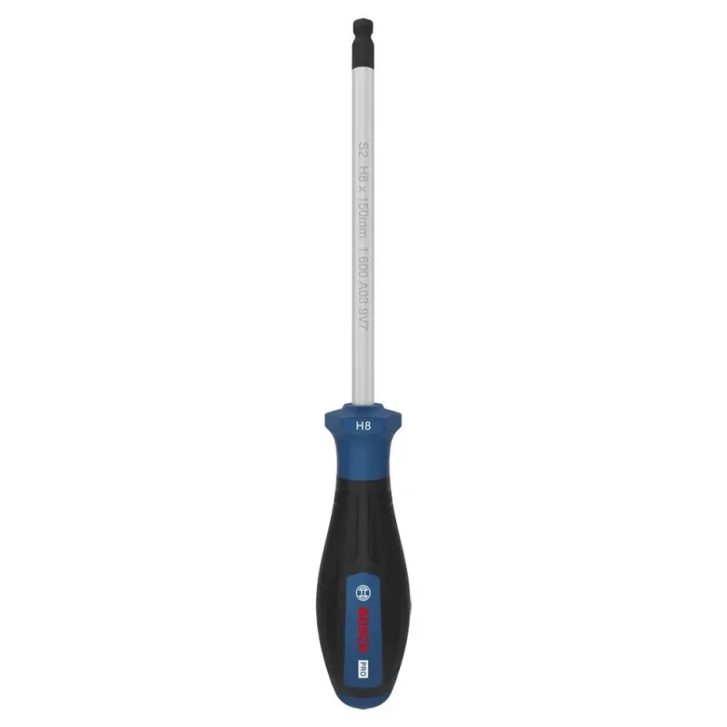 Destornillador Bosch Hexagonal H8 x 150mm Acero S2