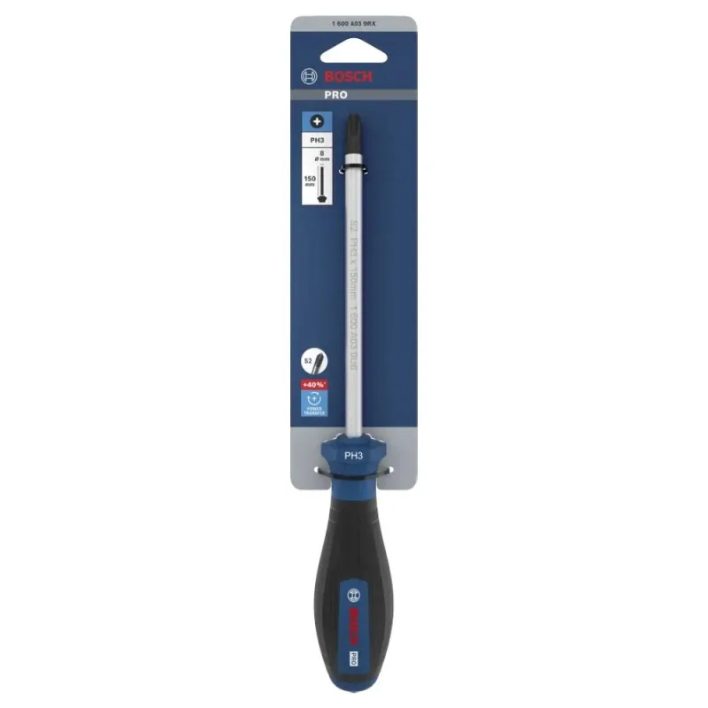 Destornillador Phillips Bosch PH3 x 150mm Barra Acero S2 · foto 5