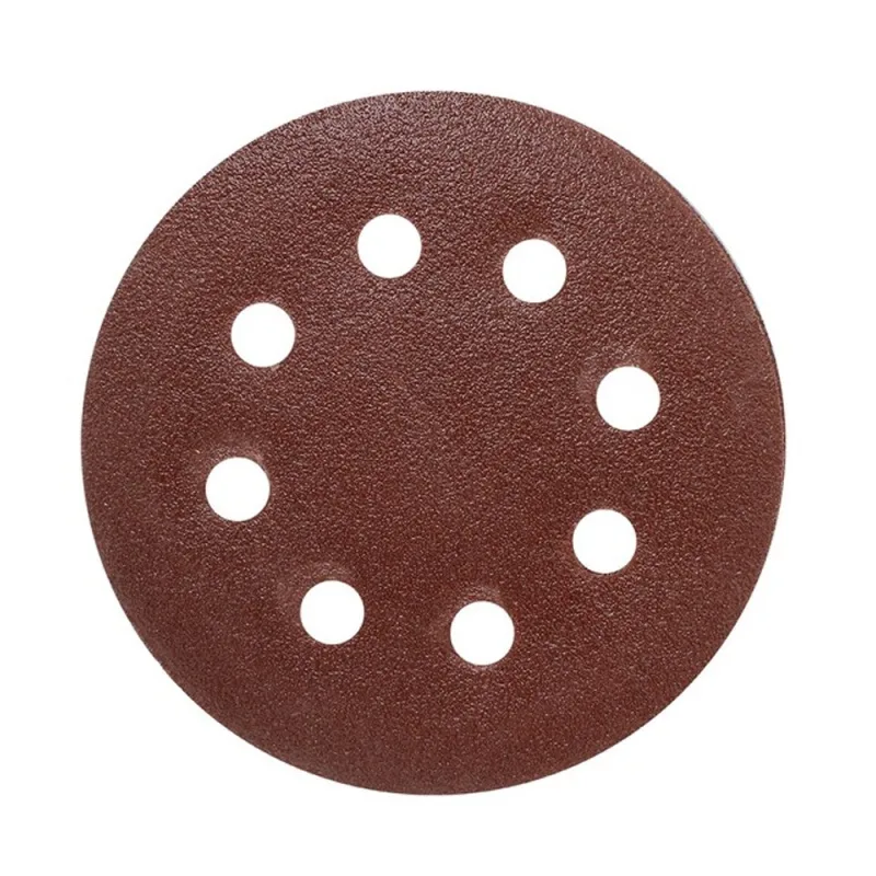 Disco de Lija Excéntrica Kamasa KM1490 115 mm Grano 100 con Velcro y 8 Perforaciones
