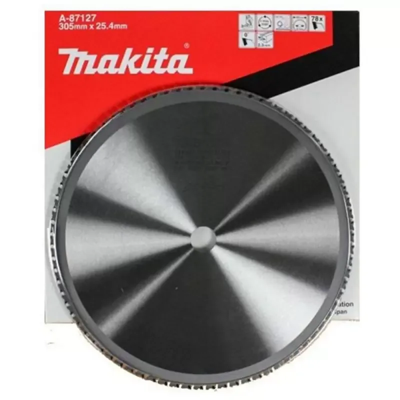Disco de Sierra Acero 12" 78 Dientes Makita LC1230 para Metal Delgado
