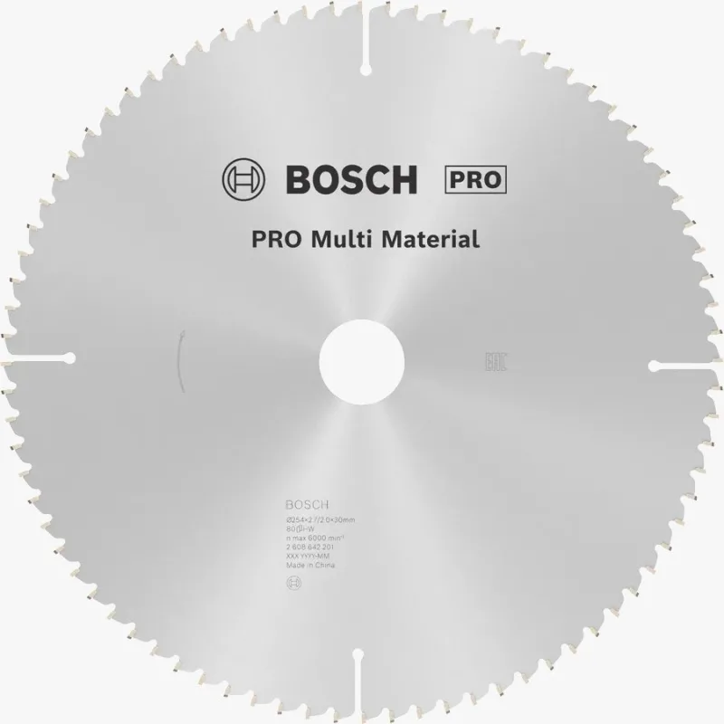 Disco de Sierra Bosch 12 Pulgadas 80 Dientes Multimaterial