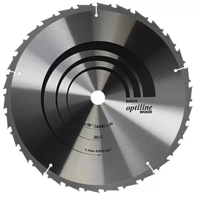 Disco de Sierra Bosch Optiline Benchtop 2608.640.935 de 16" y 30 Dientes