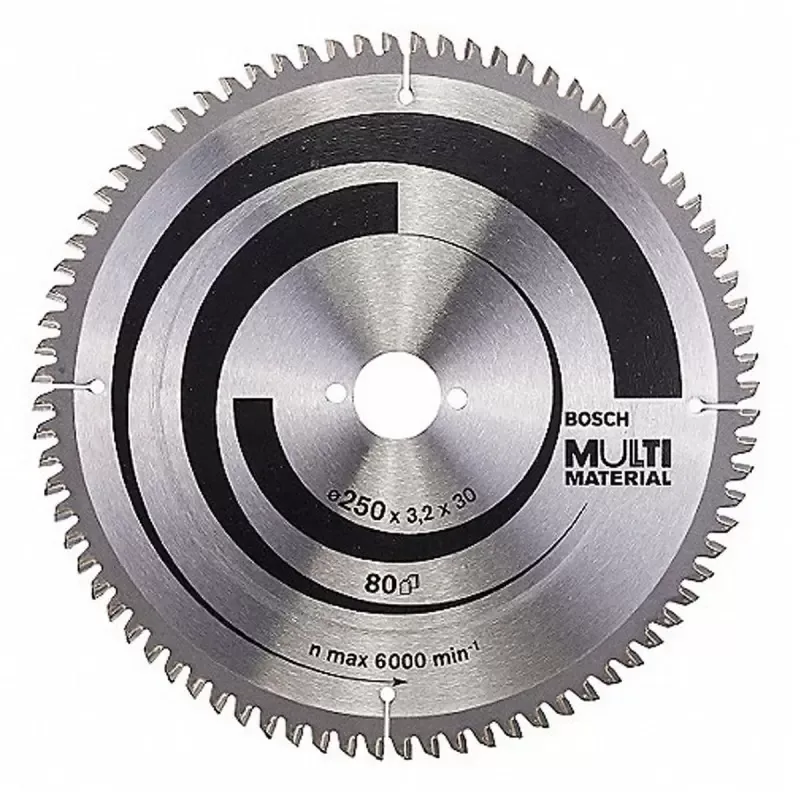Disco de Sierra Circular Bosch 10" 80 Dientes Multimaterial