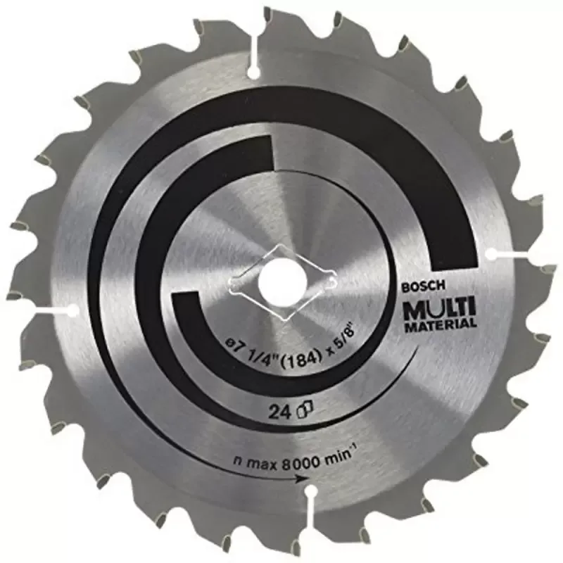 Disco de Sierra Circular Bosch 2608.640.942-000 Multimaterial 7 1/4" 24 Dientes