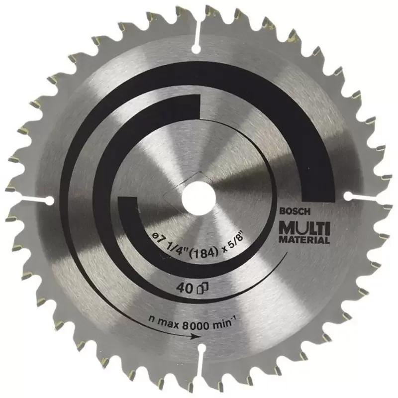 Disco de Sierra Circular Bosch 2608.640.943-000 Multimaterial 7-1/4" 40 Dientes