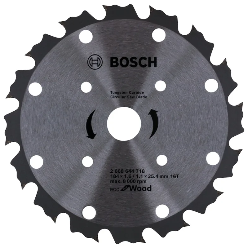 Disco de Sierra Circular Bosch 2608.644.718-000 para Madera 7 1/4" 16 Dientes