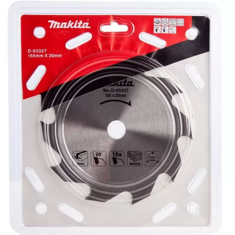 Disco de Sierra Circular Makita para Madera 165 mm 10 Dientes TCT