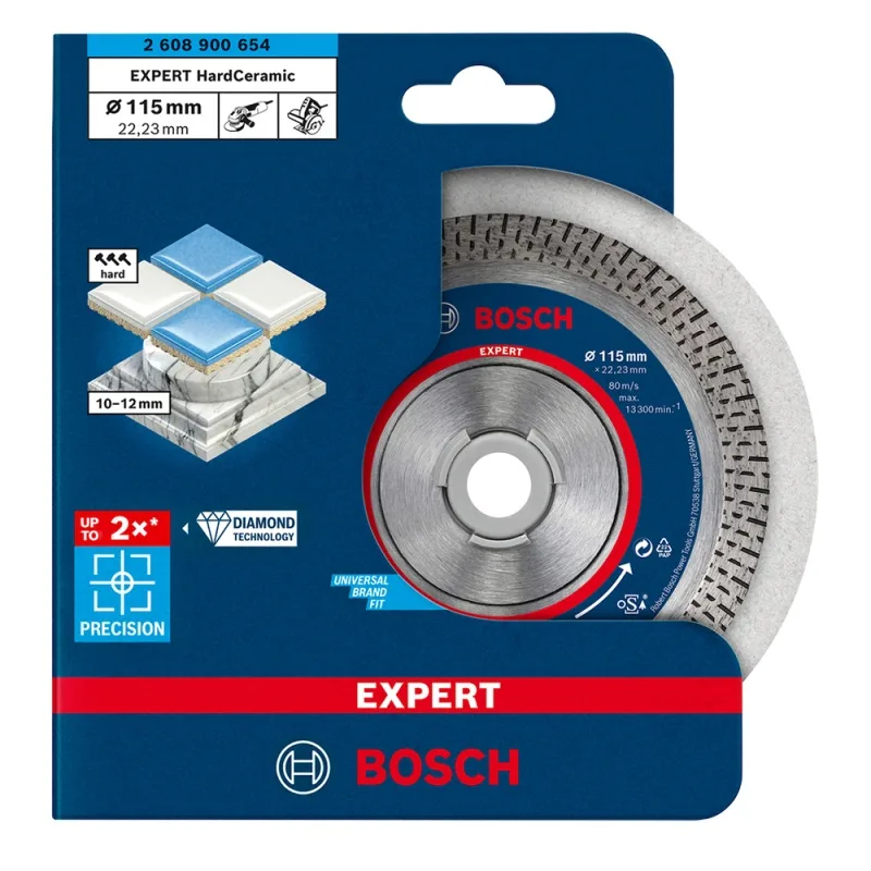 Disco diamantado Bosch 2608.900.654-000 de 4 1/2" borde continuo para cerámica y porcelanato