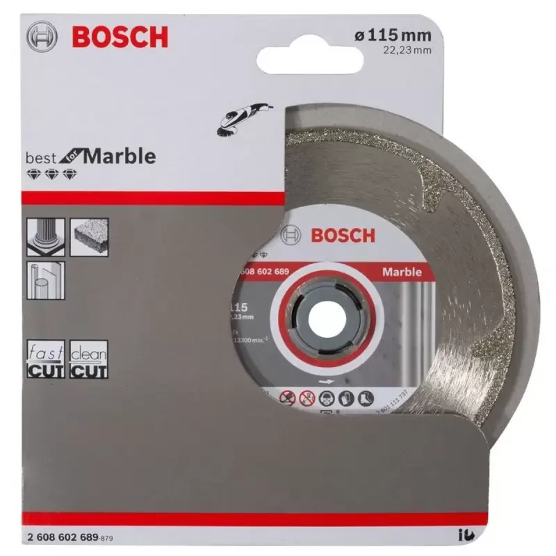 Disco diamantado Bosch Best de borde continuo 4 1/2" para marmol y piedra