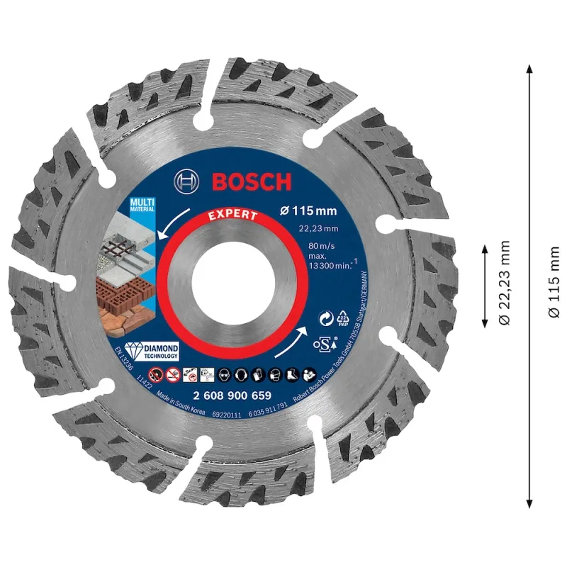 Disco Diamantado Bosch Expert Multimaterial 4 1/2" · foto 3