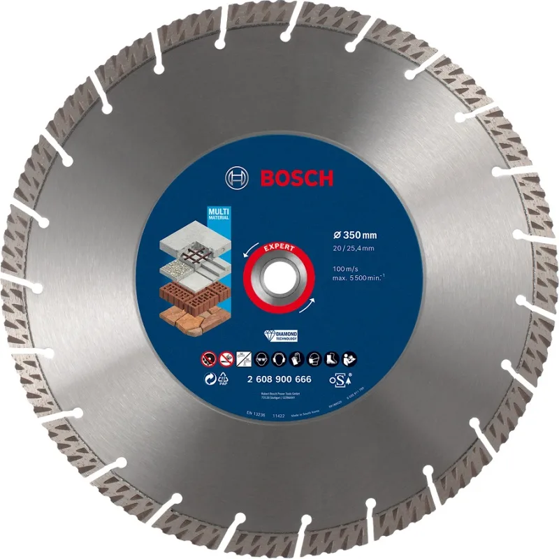 Disco Diamantado de Corte Bosch 2608.900.666-000 — 14" (350 mm) Multimaterial con Anillo Reductor · foto 4