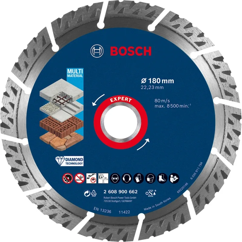 Disco Diamantado Multimaterial Bosch Expert 2608.900.662-000 de 7" Segmentado