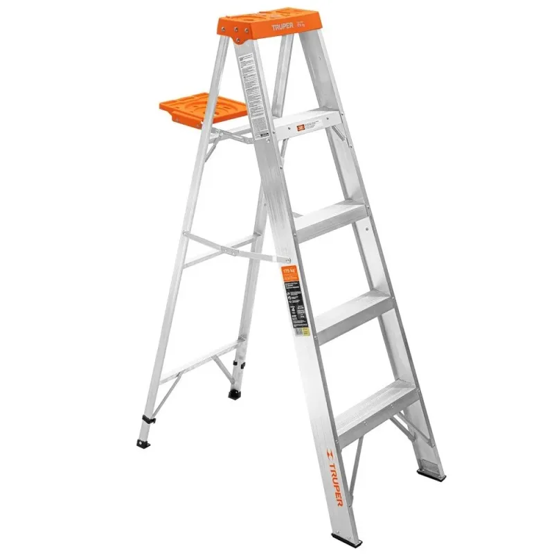 Escalera de Tijera Truper 4 Escalones Aluminio 175 kg Tipo II 10264