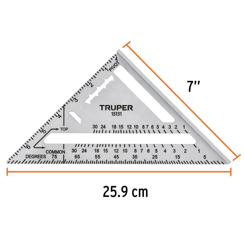Escuadra Triangular Truper 7" · foto 3