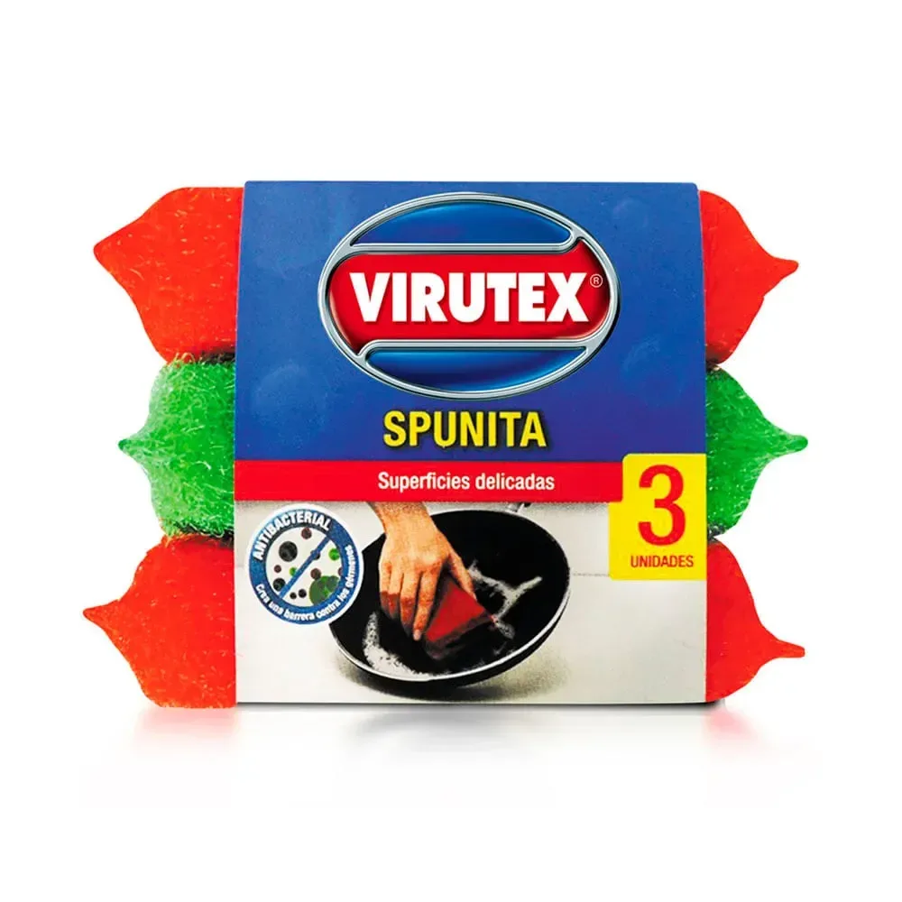 Esponja Spunita Virutex Multiuso Superficies Delicadas
