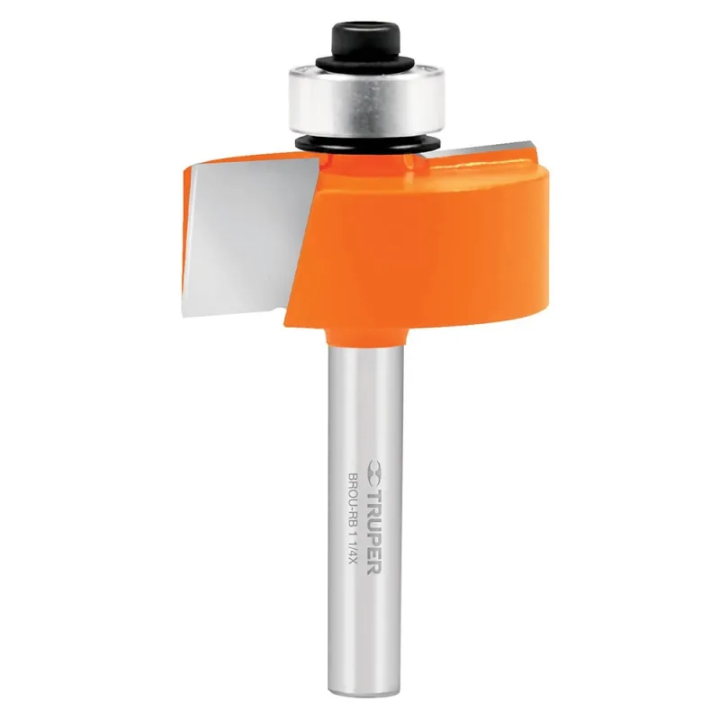 Fresa para Ensamble en L Truper 1/4" x 1 1/4" con Rodaje