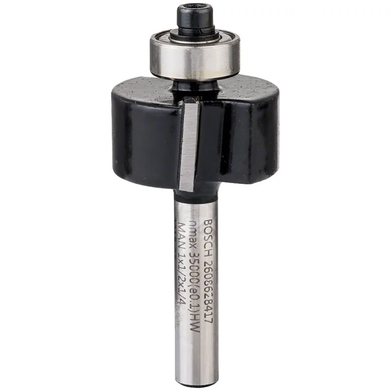 Fresa para Router Bosch Ensamble en L 1/4 Pulgada con Rodaje