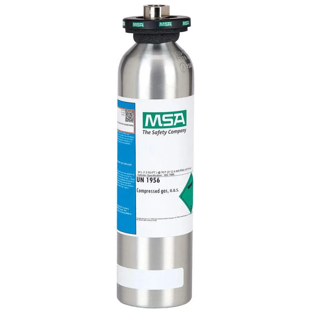 Gas de calibración MSA H2S en nitrógeno 40 ppm 58 L