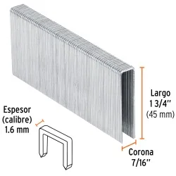 Grapas Truper 7/16" x 1 3/4" 1000 Unidades 13348 · foto 2