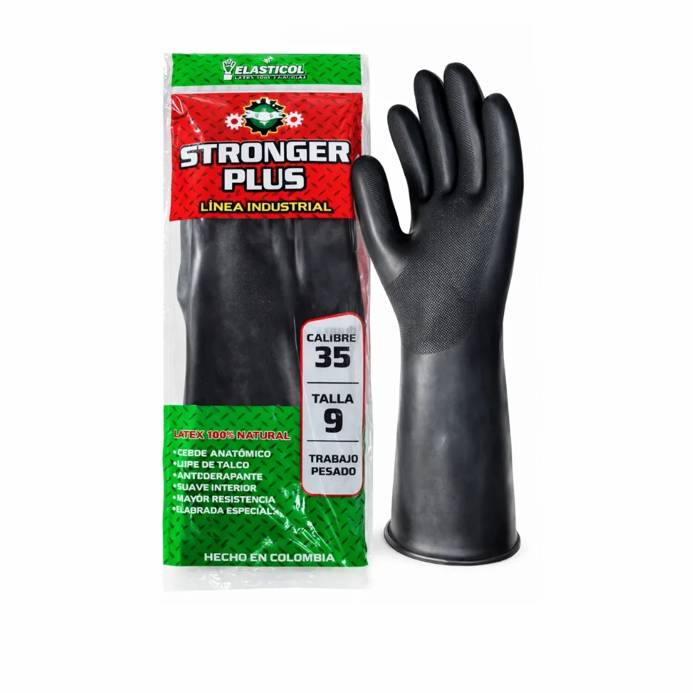 Guante Elasticol Stronger Plus C-35 Negro