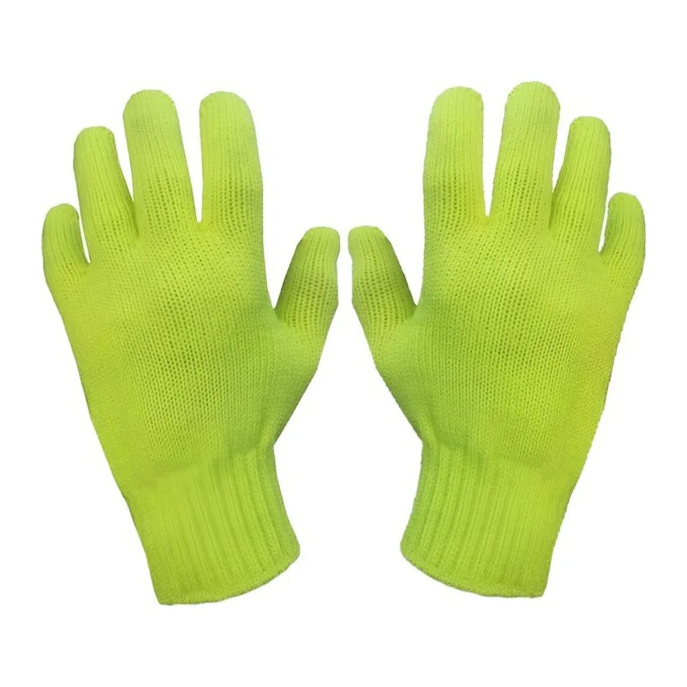 Guante Hilo Verde Fosforescente
