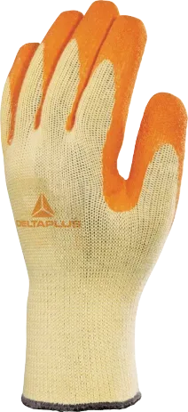 Guante Mecánico Delta Plus VE730OR (crepé, amarillo-naranja)