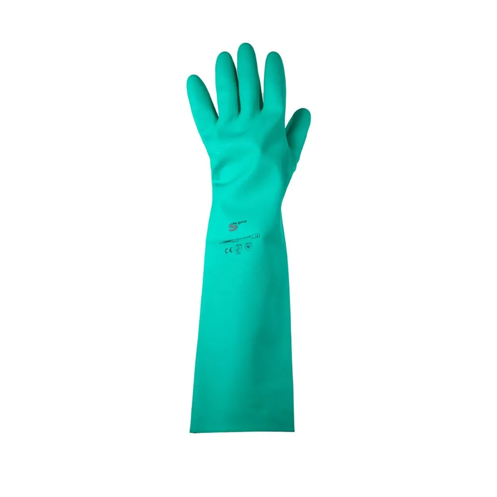Guante Químico Spro Nitrilo Industrial 22 mil 18"