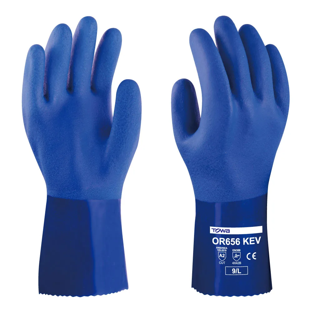 Guante Towa PVC OR656 KEV (Kevlar A2)