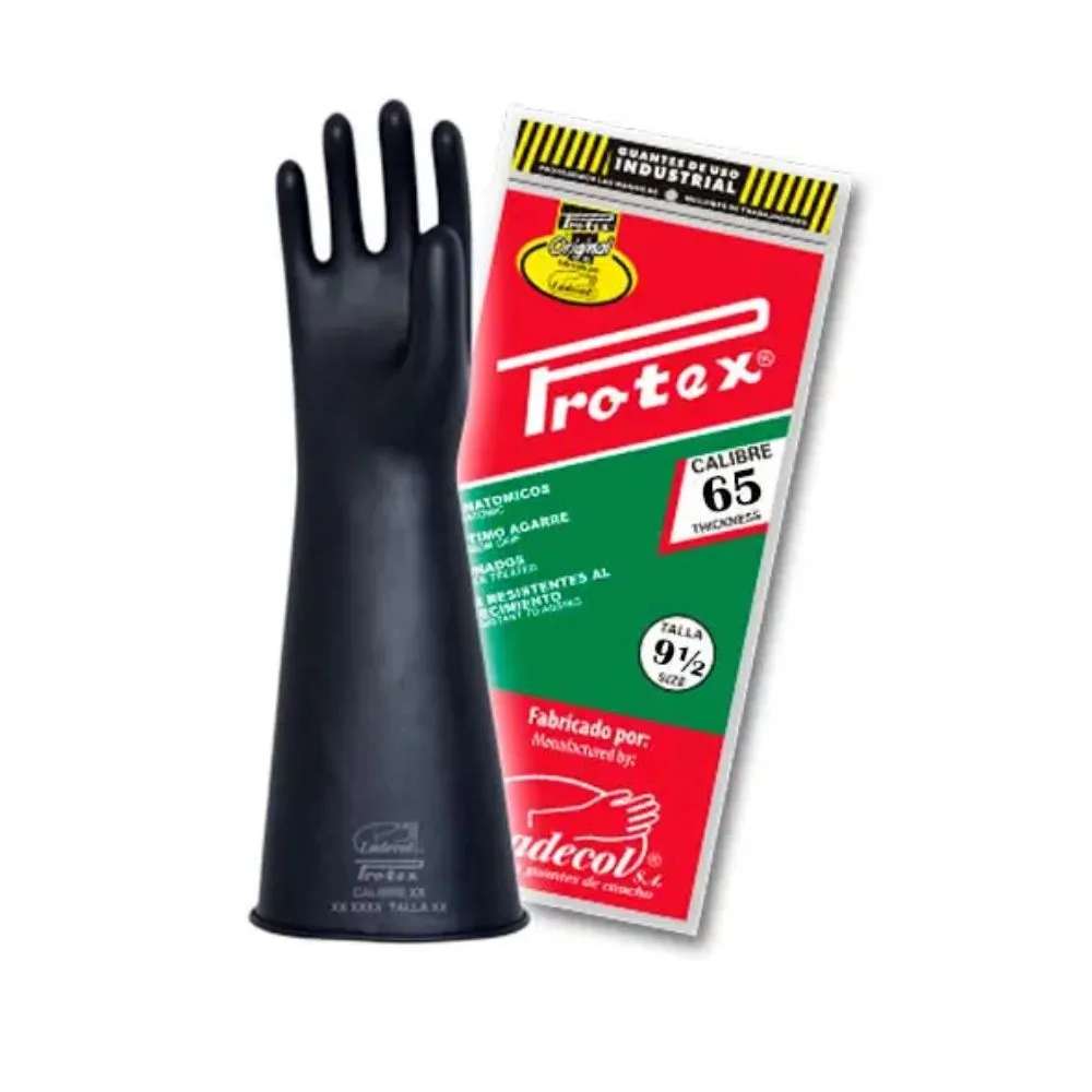 Guantes de Jebe Protex Calibre 65 de 15