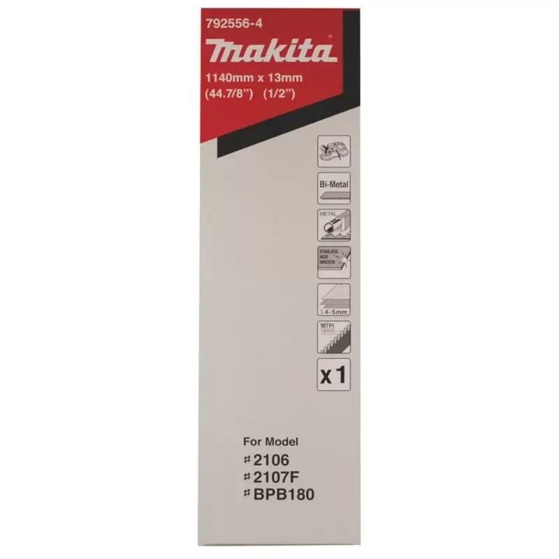 Hoja de Sierra de Banda Makita 792556-4 Bimetal 1140 x 13 mm 18 DPP