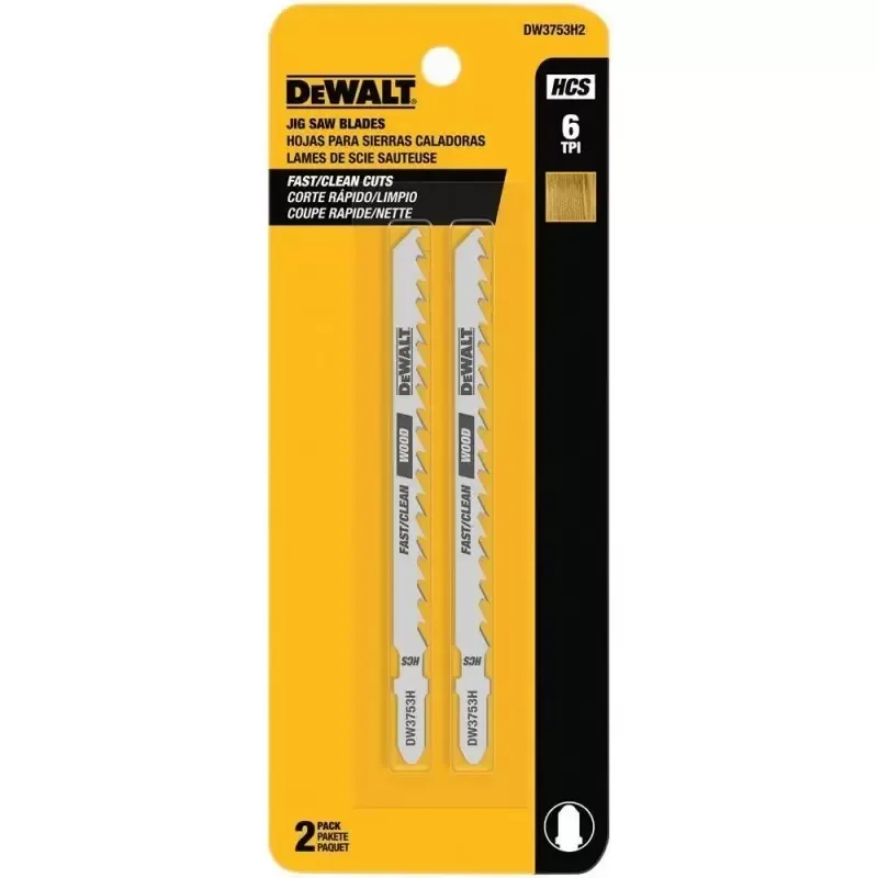 Hojas de Calar DeWalt DW3753H2 4" 6 TPI Corte Rápido en Madera (2 Unidades)