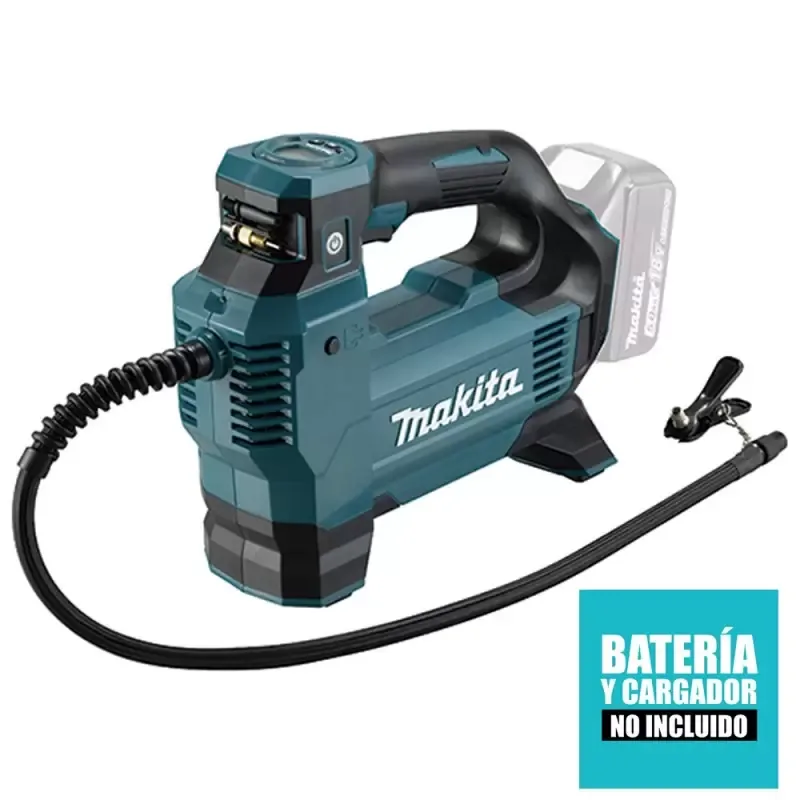 Inflador Inalámbrico Makita DMP181Z 18V LXT de 11,1 Bar con Corte Automático (Baretool)