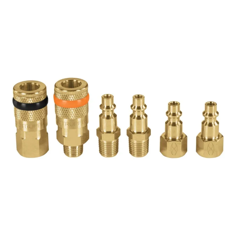 Juego de Acoples y Conectores 1/4" Truper 18075 (6 piezas)