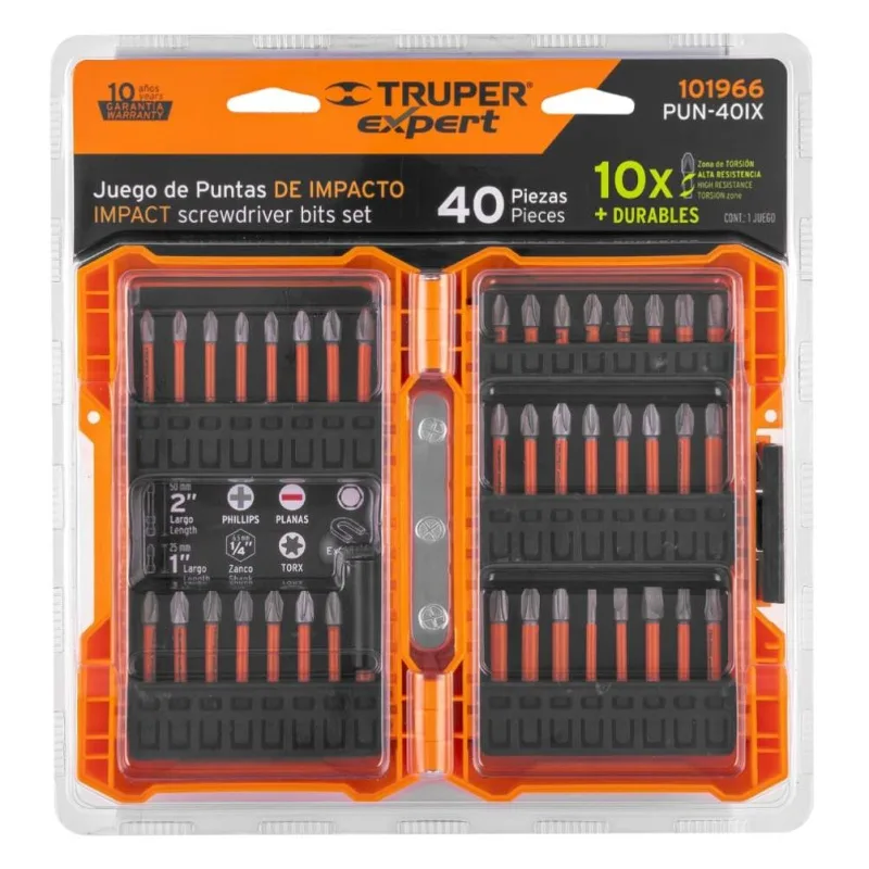 Juego de Bits y Adaptadores 40 Piezas Truper 101966 · foto 3