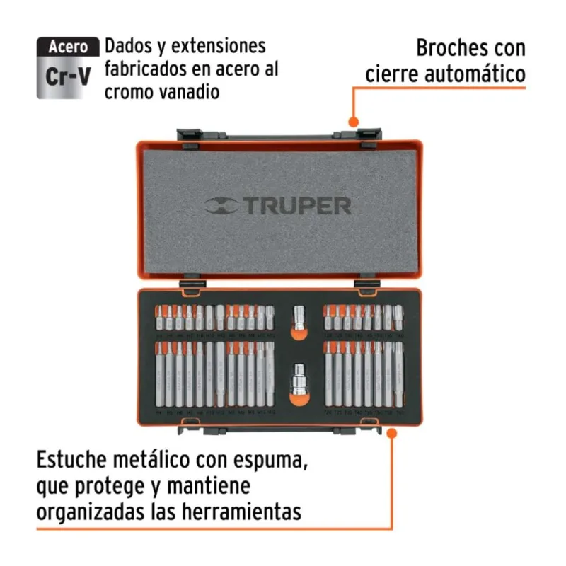 Juego de Bits y Adaptadores Truper 17809 42 Piezas · foto 2