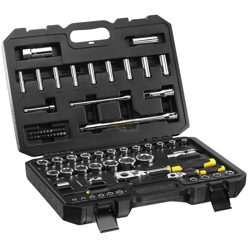 Juego de Herramientas Stanley STMT82831-LA 72 Piezas 1/4" y 1/2"