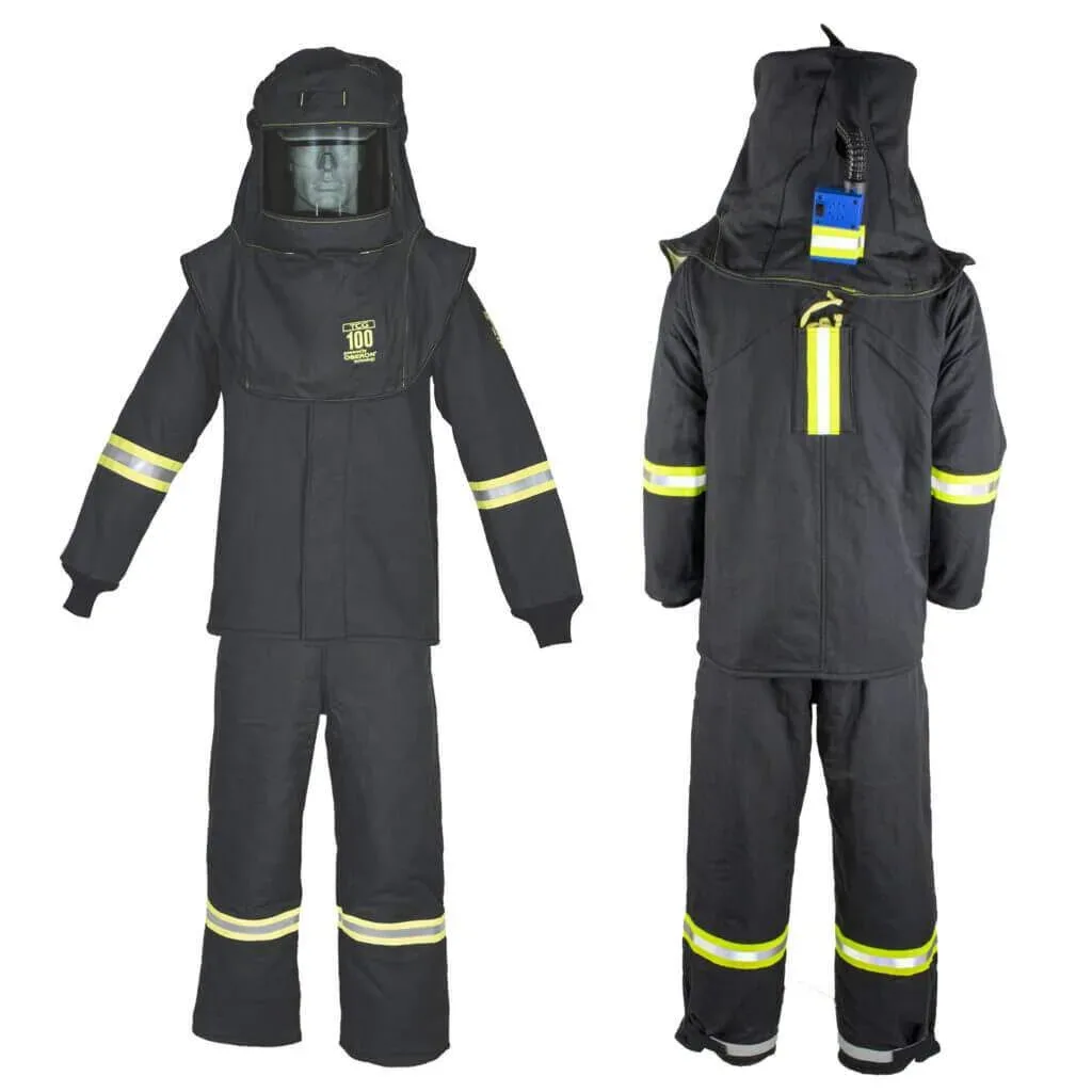 Kit arc flash Oberon TCG 100 Cal Deluxe con luz LED y ventilación