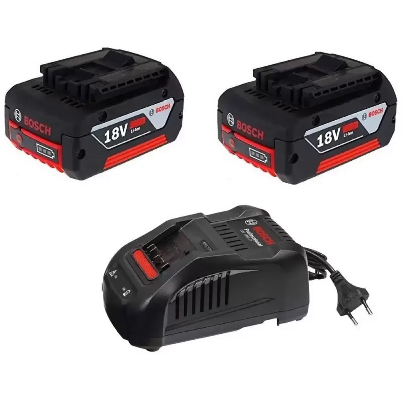 Kit de 2 Baterías Bosch 18V 4.0Ah con Cargador Rápido COOLPACK
