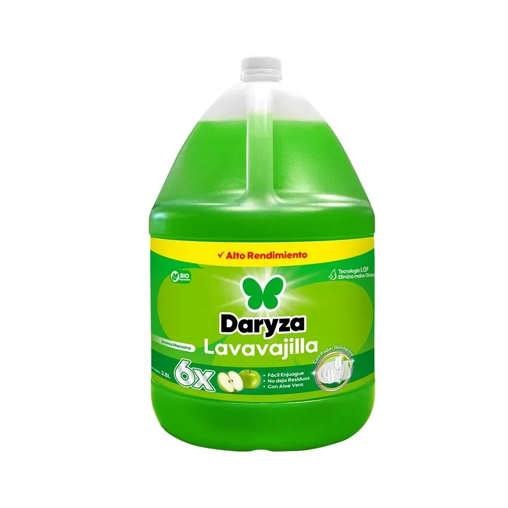 Lavavajilla Líquido Manzana Daryza Galón 3.8 L