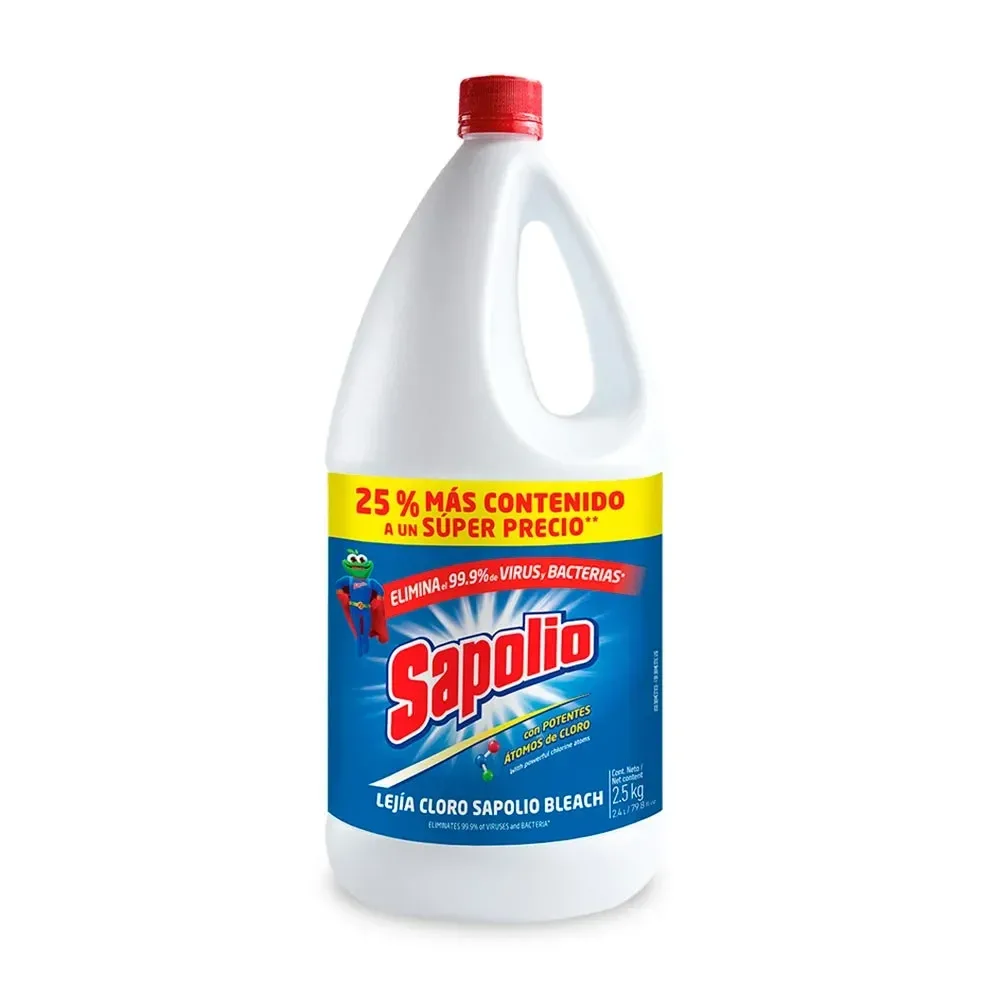 Lejía Sapolio Original 2.5Kg