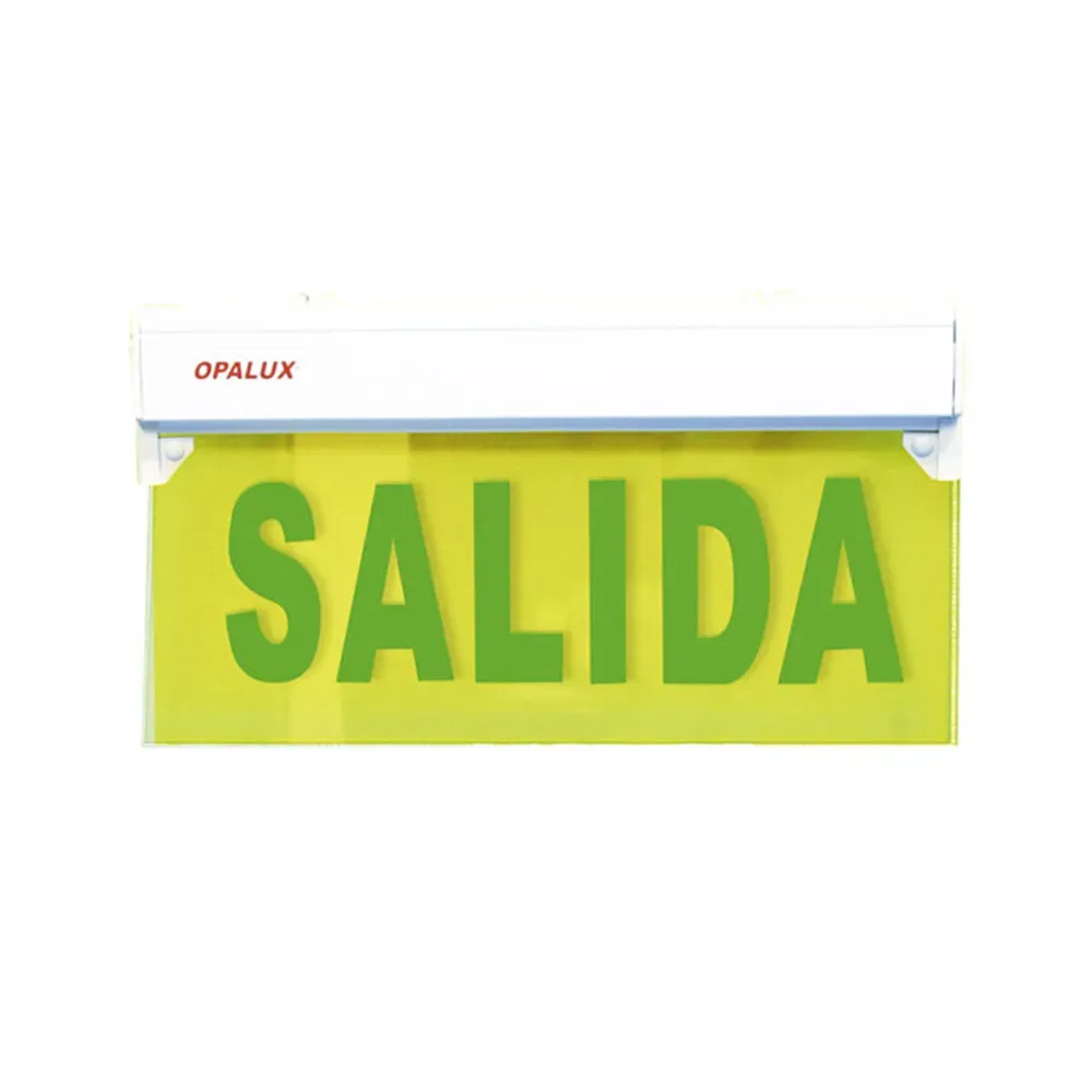 Letrero luminoso de salida de acrílico OPALUX OP-297S